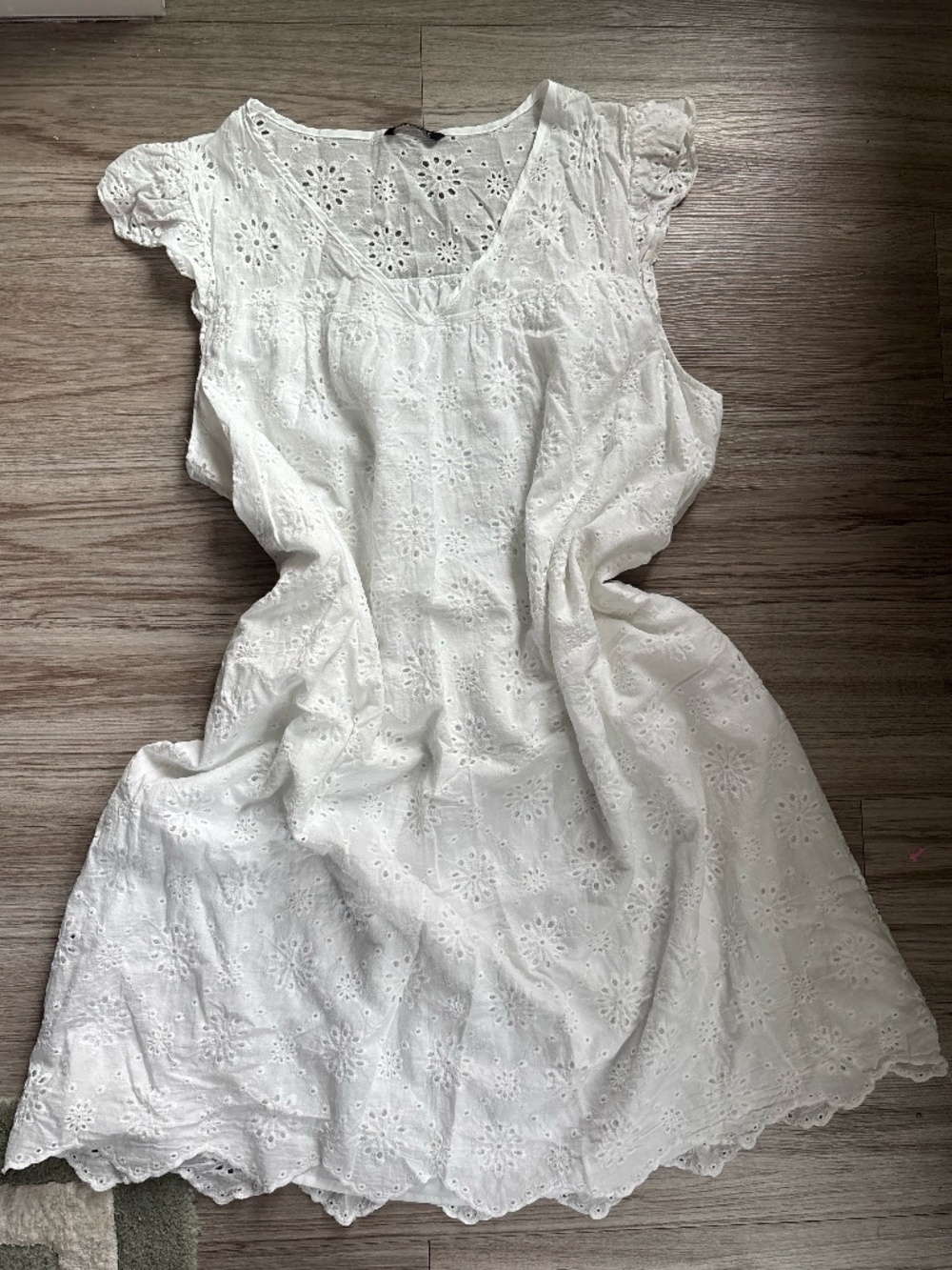 Bloomchic White Eyelet Lace Dress